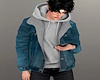 Denim Jacket/Hoody~M