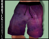 K. Purple Galaxy Shorts