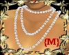 {M} Diamond Tri Necklace