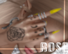 Nails Yellow + Tatts