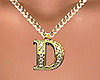 D Letter Necklace (gold)