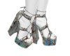 stars sliver heels