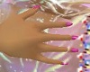 Pink Nails Daint Hands