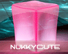 !N Light Cube Seat Pink