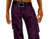 Baggy Cargo Pants Purple