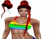 Neon FireBraidedBun