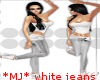*MJ* White Jeans- Top BM