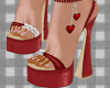 Red Heel Sandals