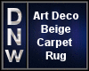 Art Deco Beige Carpet 
