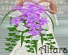 Lilac Cascading Bouquet