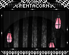 Pink Caged Bulbs.