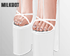 Mila White Heels