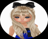 GIRLS LONG BLONDE/BOW
