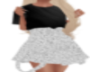 BlackWhitw skirt and top