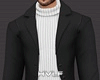 HŦ. Blk Trench Coat.