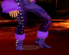 leather pants purple