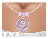 Rose Necklace Pink