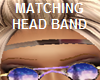 BRAIDED HEAD BAND brwn