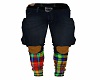 STEM TartanBluPatchJeans