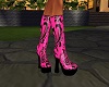 pink boots 