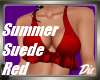 Summer Red Suede Tank