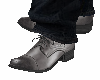 zapatos elegantes grises