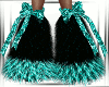 Teal Lace Bow Monsters