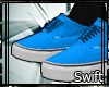 "S"Vans w/sock Blue