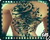 rose scull tattoo