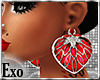 Exo|RED HEART Earrings
