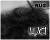 [LyL]Black Shaggy Rug