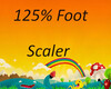 125% foot scaler
