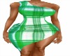 green plaid dress