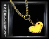 GOLD HEART LONG NECKLACE