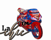 Bleu Superman motorcycle