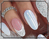 Sylvia white nails+rings