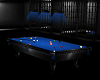 blue pool table