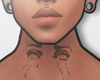 ✱ Sad Eyes Neck Tatt