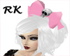 ~Pink Bow w/ skull~