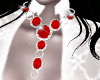 Necklace Red/White