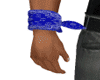 Blue Hood Wrist Bandana