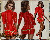 *DL* Leather Red Gold