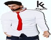 [K] Shirt with red tie