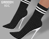 $ Sock-Heels Black
