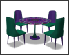 Dining Set ~ Teal/Purple