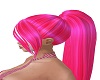 pink/white ponytail