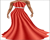 Long red gown
