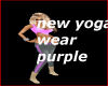 new yoga wear purple