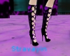 purple-blk corset heels