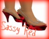 Sassy red sandals